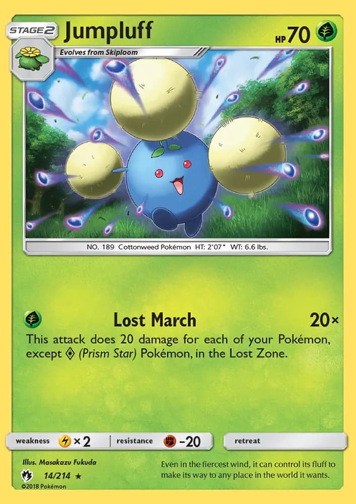 Jumpluff #14 — Lost Thunder