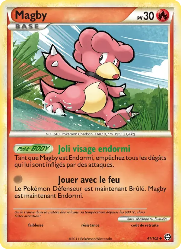 Carte Pokémon Magby #41 — Triomphe