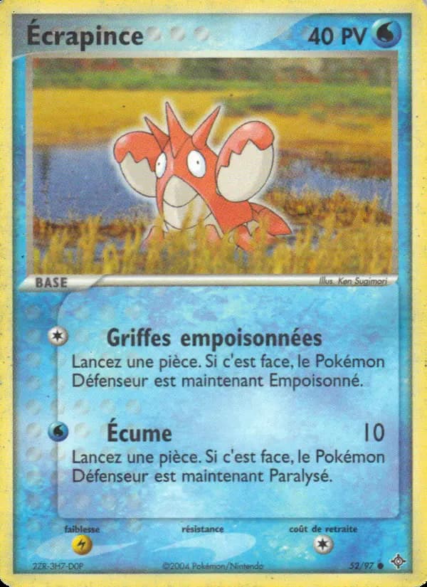 Carte Pokémon Écrapince #52 — Dragon