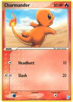 Carte Pokémon Charmander #2 — Kit du Dresseur EX 2 (Négapi)