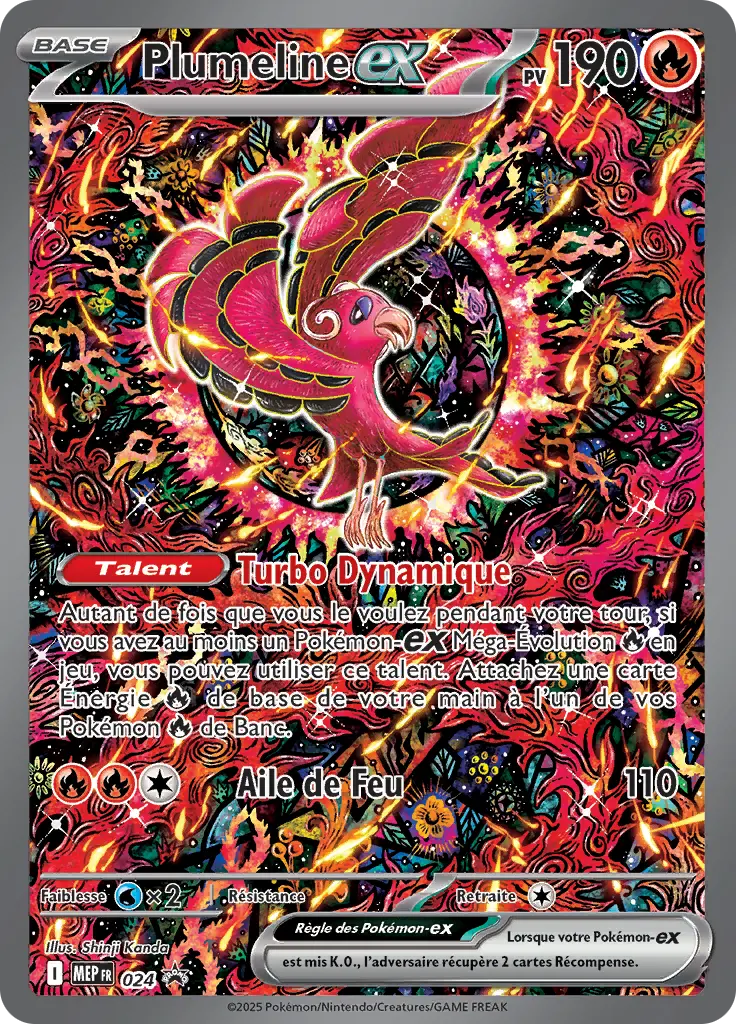 Carte Pokémon Plumeline-ex #024 — Promos Méga-Évolution
