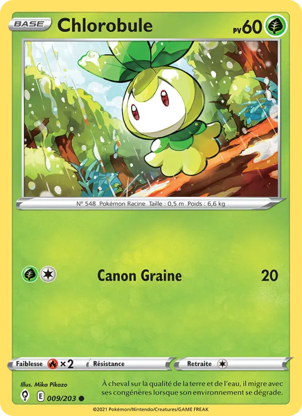 Carte Pokémon Chlorobule #9 — Évolution Céleste