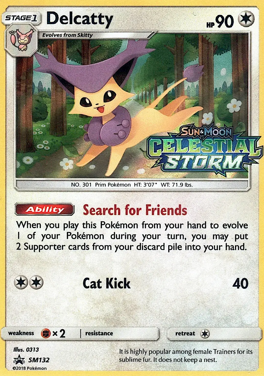 Delcatty #SM132 — Sun & Moon Promos