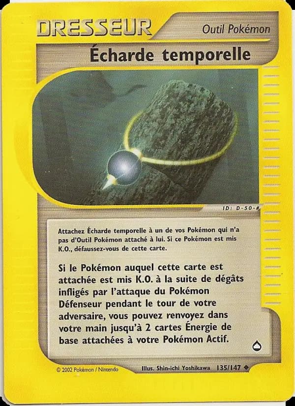 Carte Pokémon Écharde temporelle #135 — Aquapolis