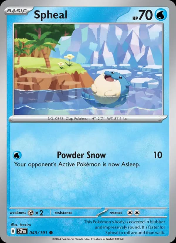 Spheal #043 — Surging Sparks