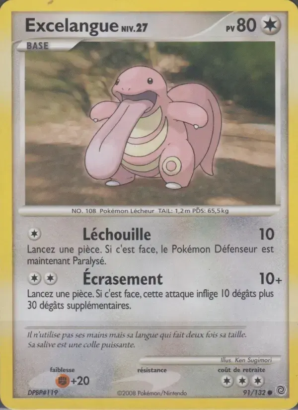 Carte Pokémon Excelangue #91 — Merveilles Secrètes