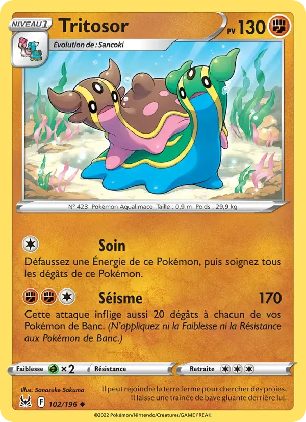 Carte Pokémon Tritosor #102 — Origine Perdue