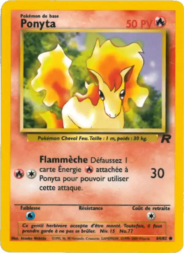 Carte Pokémon Ponyta #64 — Team Rocket