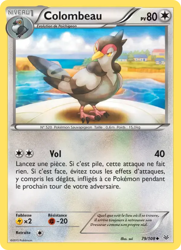 Carte Pokémon Colombeau #79 — Ciel Rugissant