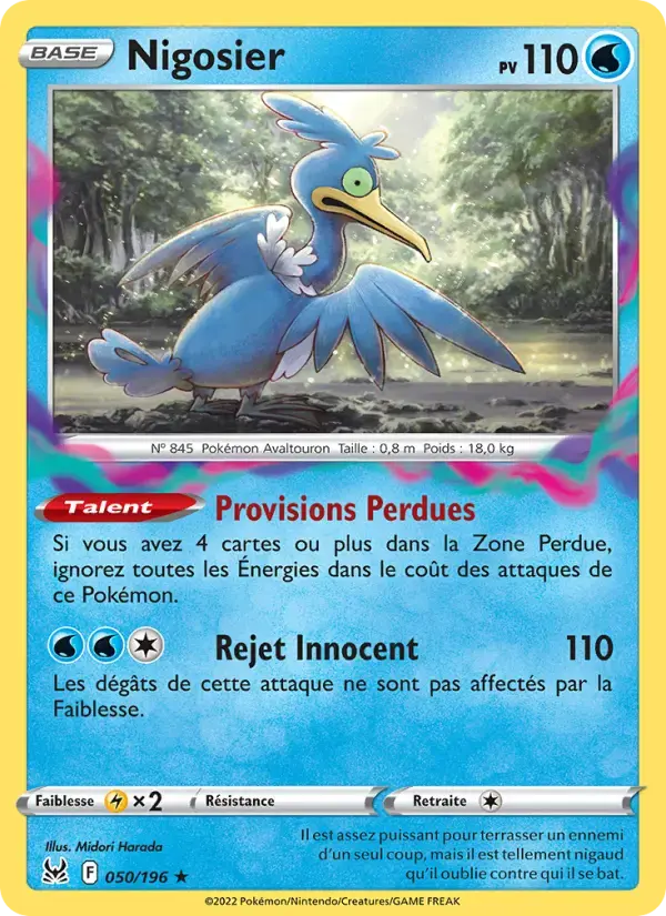 Carte Pokémon Nigosier #050 — Origine Perdue