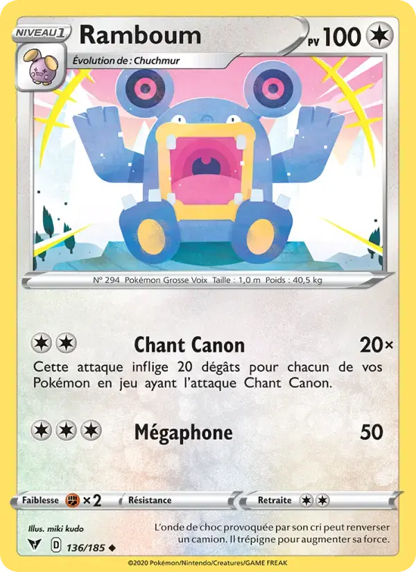 Carte Pokémon Ramboum #136 — Voltage Éclatant