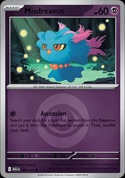 Misdreavus #085 Non Holo — Ascended Heroes