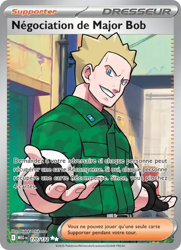Carte Pokémon Négociation de Major Bob #170 — Méga-Évolution