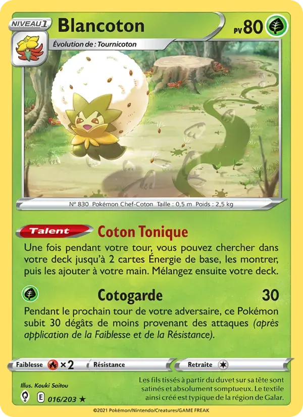Carte Pokémon Blancoton #16 — Évolution Céleste