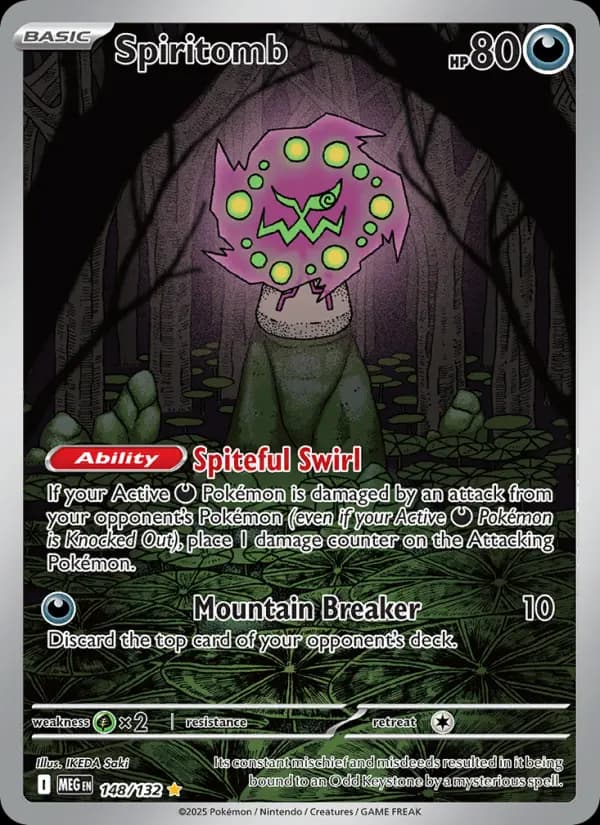 Carte Pokémon Spiritomb #148 — Méga-Évolution