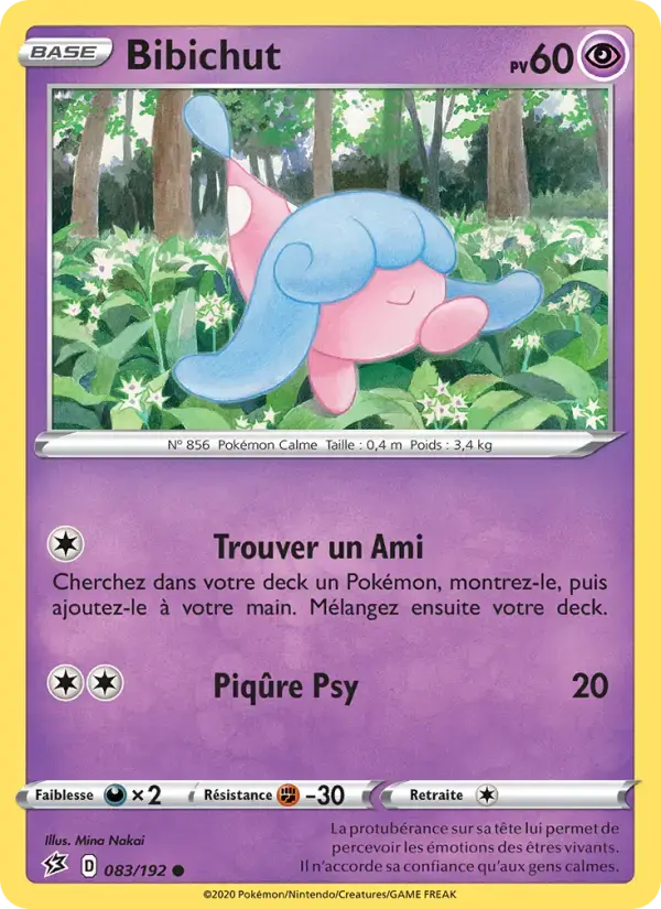 Carte Pokémon Bibichut #83 — Clash des Rebelles
