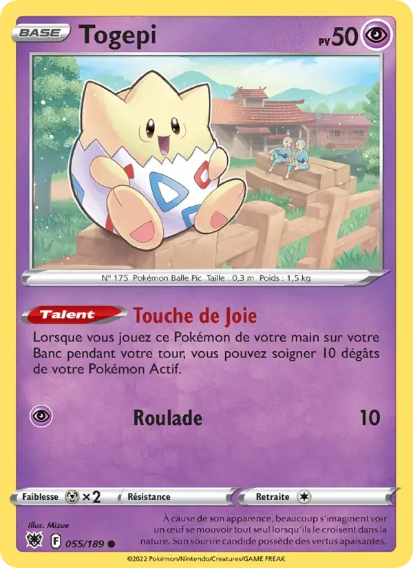 Carte Pokémon Togepi #055 — Astres Radieux