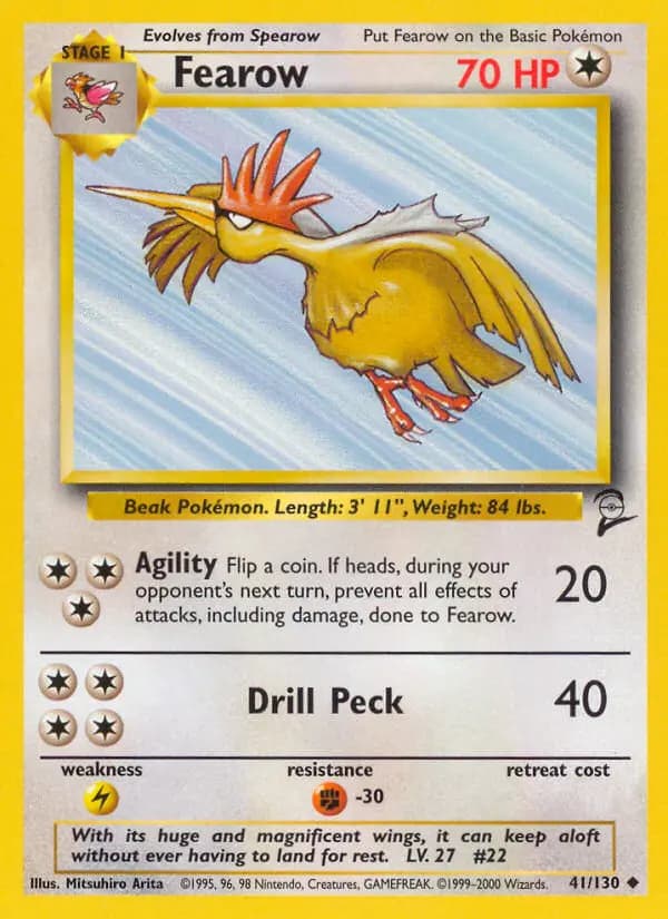 Fearow #41 — Base Set 2