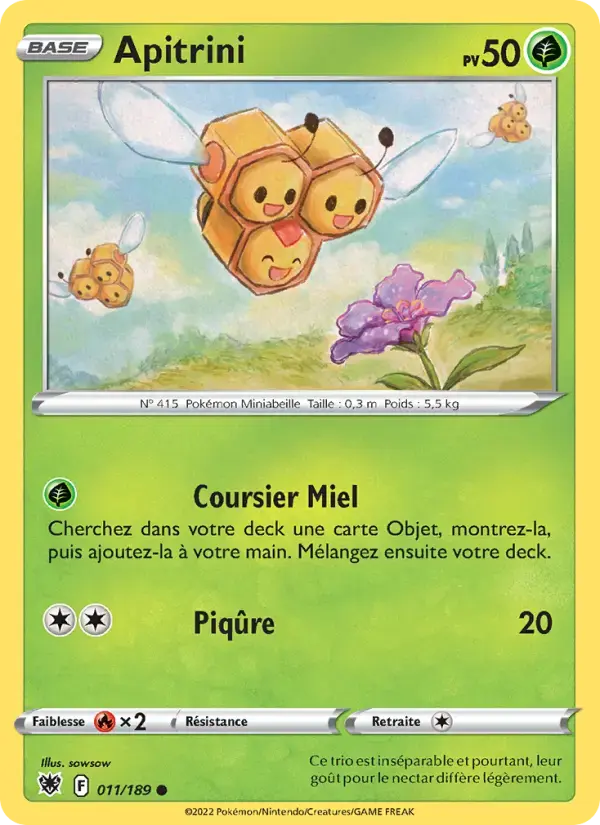 Carte Pokémon Apitrini #011 — Astres Radieux
