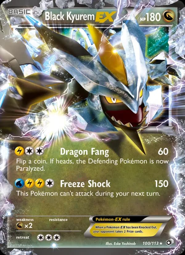 Black Kyurem-EX #100 — Legendary Treasures