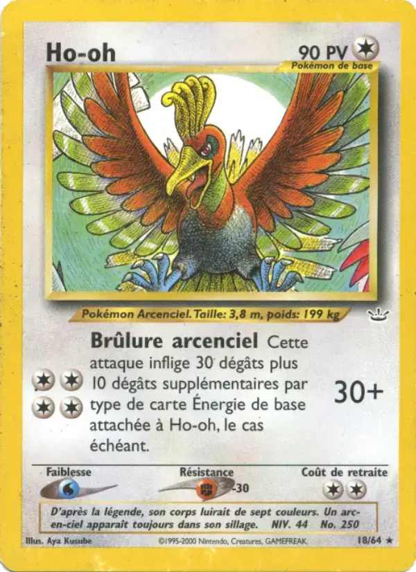 Carte Pokémon Ho-oh #18 — Neo Revelation
