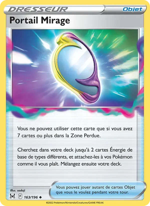 Carte Pokémon Portail Mirage #163 — Origine Perdue