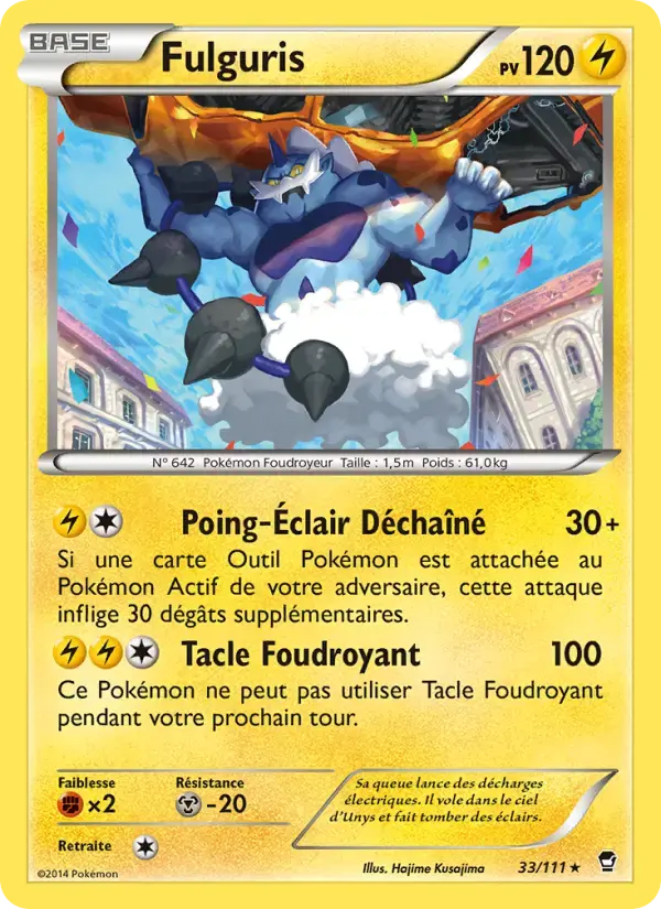 Carte Pokémon Fulguris #33 — Poings Furieux