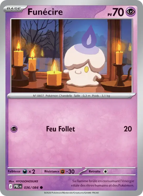 Carte Pokémon Funécire #036 — Nuit Noire