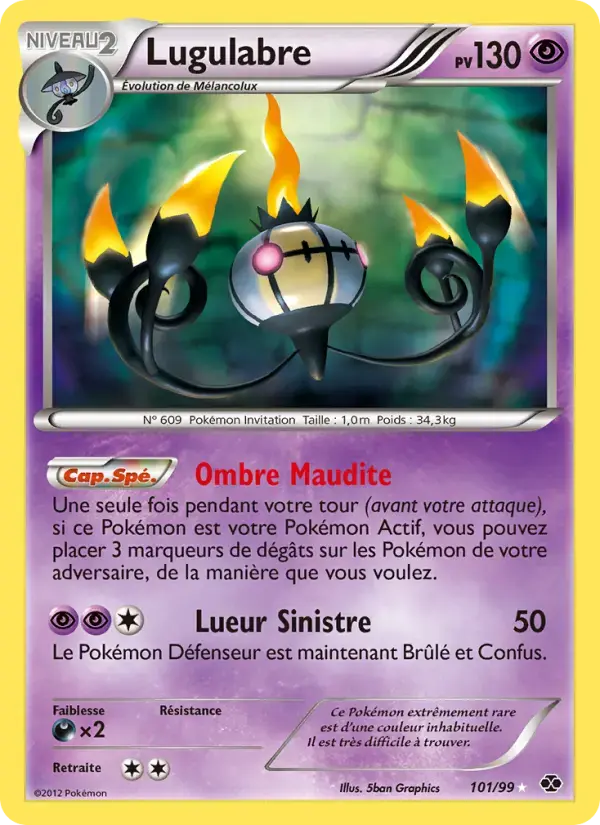 Carte Pokémon Lugulabre #101 — Destinées Futures