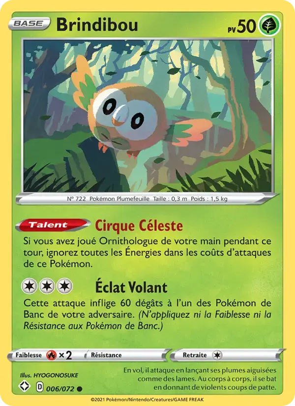 Carte Pokémon Brindibou #6 — Destinées Radieuses