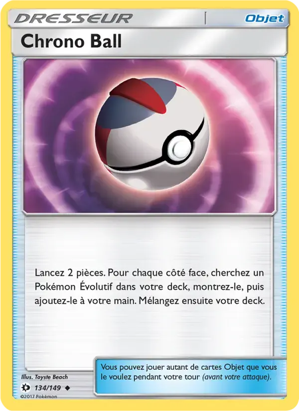 Carte Pokémon Chrono Ball #134 — Soleil et Lune