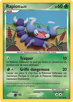 Carte Pokémon Rapion #73 — Tempête