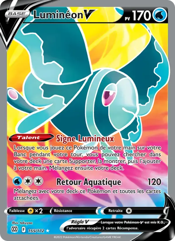 Carte Pokémon Luminéon V #155 — Stars Étincelantes