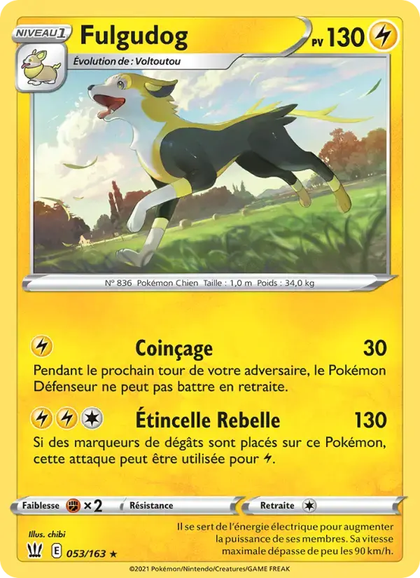 Carte Pokémon Fulgudog #53 — Styles de Combat