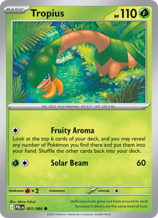 Tropius #001 — Pitch Black