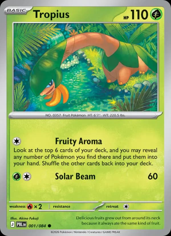 Tropius #001 — Pitch Black