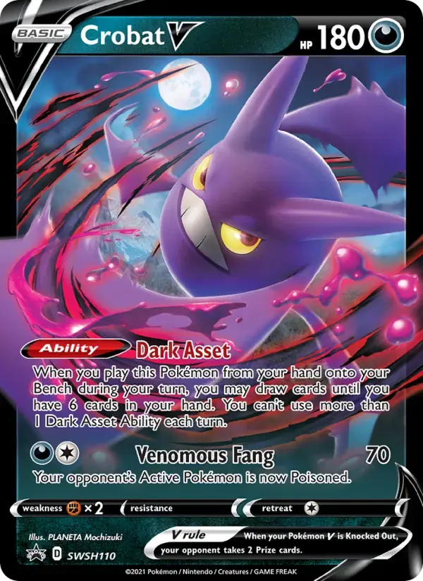Crobat V #SWSH110 — Sword & Shield Promos