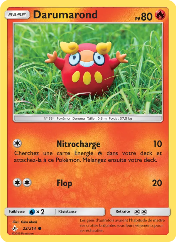 Carte Pokémon Darumarond #23 — Alliance Infaillible