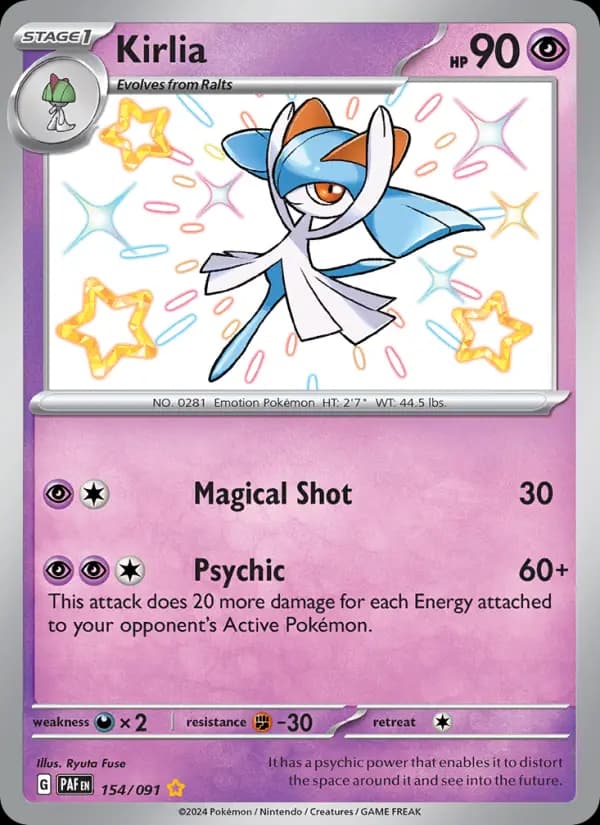 Kirlia #154 — Paldean Fates