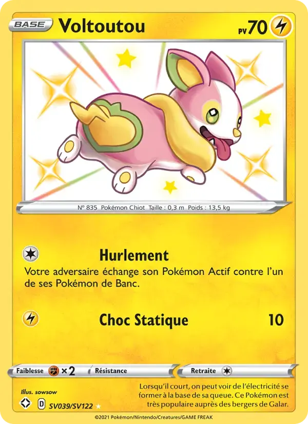 Carte Pokémon Voltoutou #SV039 — Destinées Radieuses