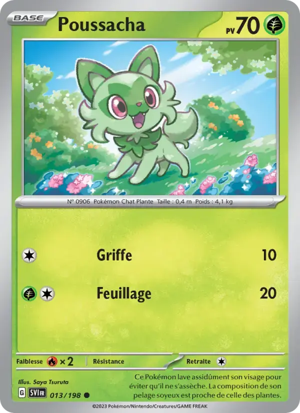 Carte Pokémon Poussacha #013 — Écarlate et Violet