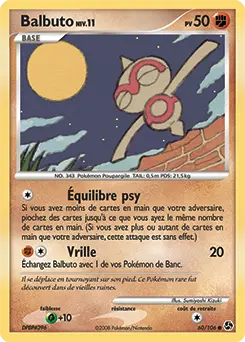 Carte Pokémon Balbuto #60 — Duels au Sommet
