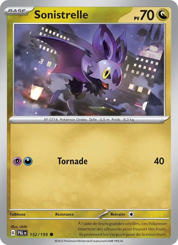 Carte Pokémon Sonistrelle #152 — Évolutions à Paldea