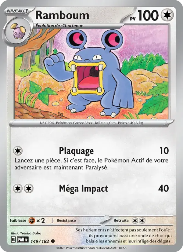 Carte Pokémon Ramboum #149 — Faille Paradoxe