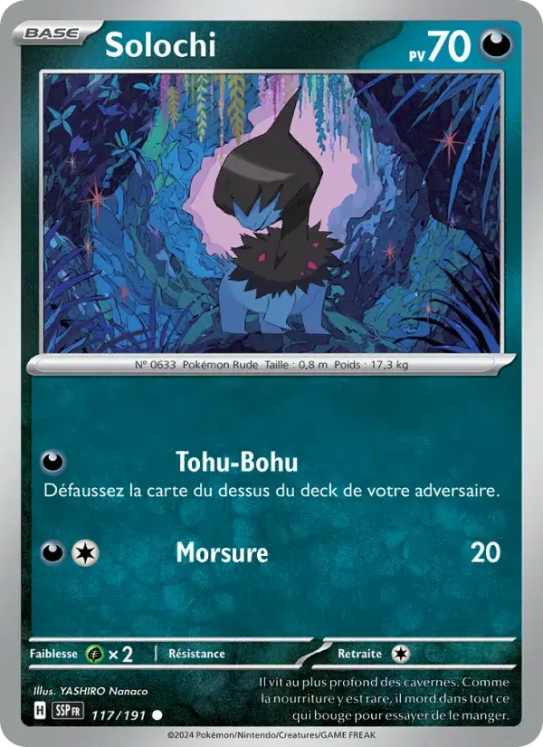 Carte Pokémon Solochi #117 — Étincelles Déferlantes