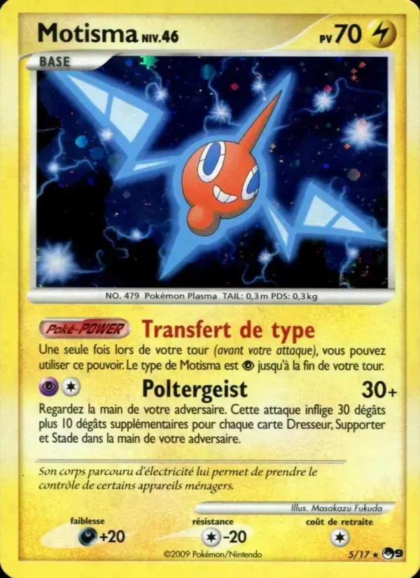 Carte Pokémon Motisma #5 — POP 9