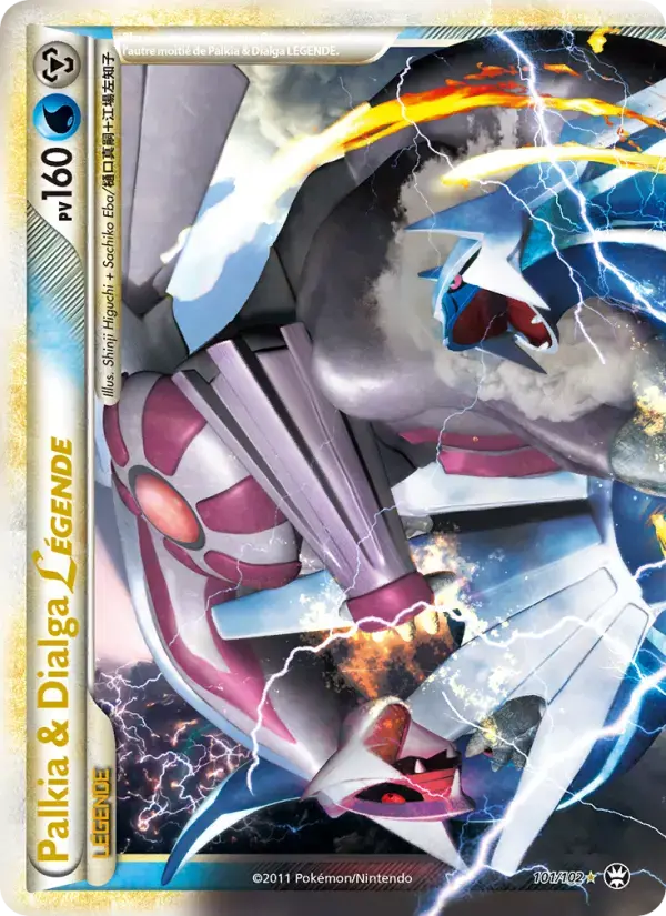 Carte Pokémon Palkia & Dialga LÉGENDE #101 — Triomphe