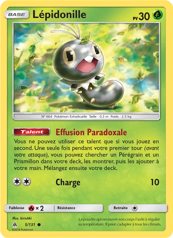 Carte Pokémon Lépidonille #5 — Lumière Interdite
