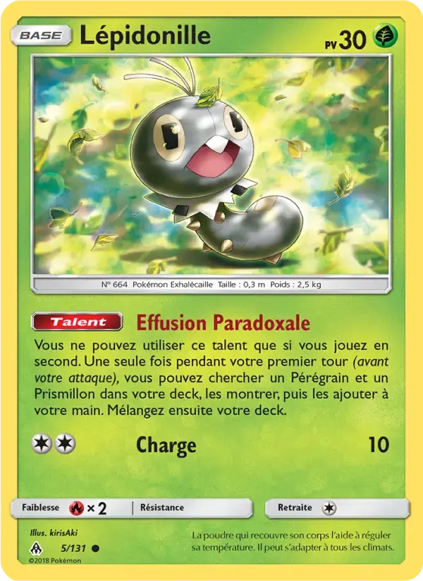 Carte Pokémon Lépidonille #5 — Lumière Interdite