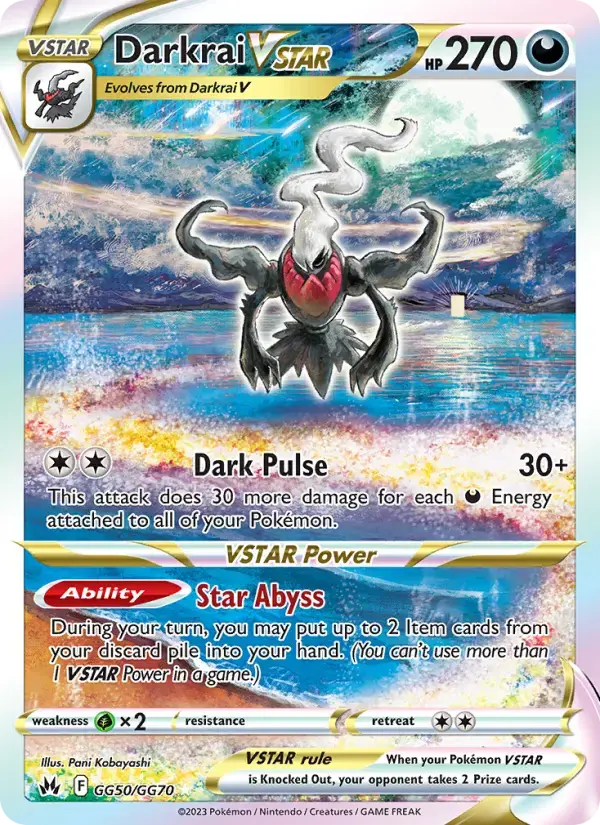 Darkrai VSTAR #GG50 — Crown Zenith